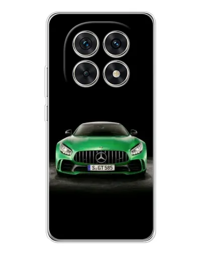 Чехол для Xiaomi Redmi Note 15 5G с картинкой «Mercedes — неоновый лого»