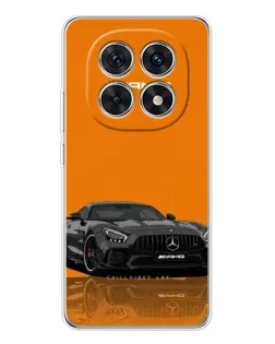 Чехол для Xiaomi Redmi Note 15 5G с картинкой «Оранжевый Mercedes AMG»