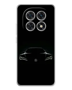 Чехол для Xiaomi Redmi Note 15 5G с картинкой «Mercedes — силуэт авто»