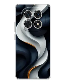 Чохол для Xiaomi Redmi Note 15 5G з картинкою «Об'ємні чорно-білі стрічки» Чохол для Xiaomi Redmi Note 15 5G з картинкою «Об'ємні чорно-білі стрічки»