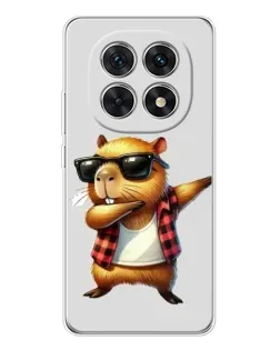 Чехол для Xiaomi Redmi Note 15 5G с картинкой «Капибара рэпер даб»