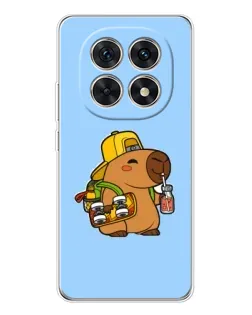 Чехол для Xiaomi Redmi Note 15 5G с картинкой «Капибара на скейте»