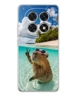 Чехол для Xiaomi Redmi Note 15 5G с картинкой «Капибара на море»