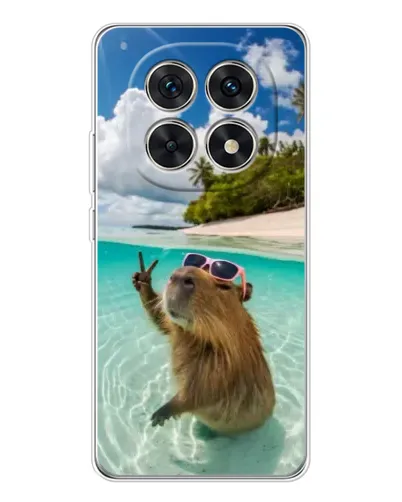 Чехол для Xiaomi Redmi Note 15 5G с картинкой «Капибара на море»