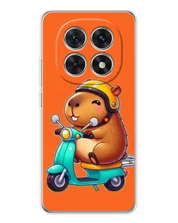 Чехол для Xiaomi Redmi Note 15 5G с картинкой «Капибара на скутере»
