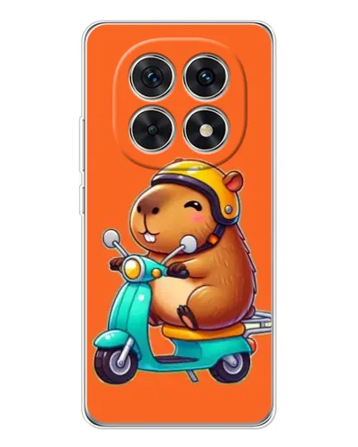 Чехол для Xiaomi Redmi Note 15 5G с картинкой «Капибара на скутере»