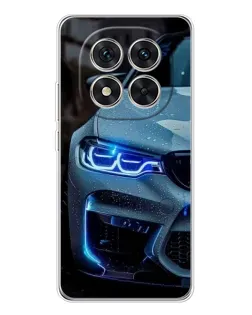 Чехол для Xiaomi Redmi Note 15 Pro 5G с картинкой «Взгляд BMW с синими фарами»