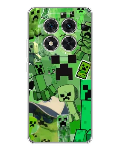 Чехол для Xiaomi Redmi Note 15 Pro 5G с картинкой «Криперы Minecraft» Чехол для Xiaomi Redmi Note 15 Pro 5G с картинкой «Криперы Minecraft»