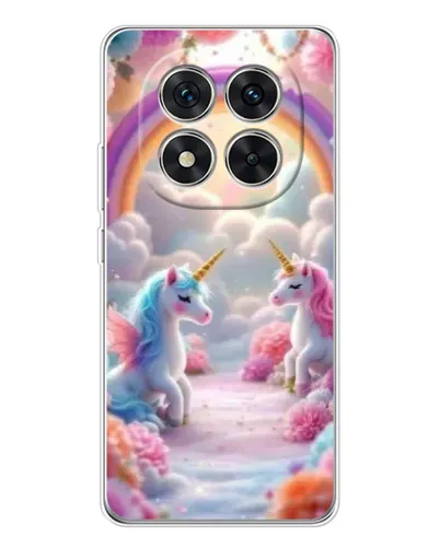 Чехол для Xiaomi Redmi Note 15 Pro 5G с картинкой «Радуга и единороги»