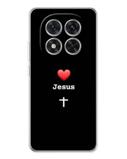 Чехол для Xiaomi Redmi Note 15 Pro 5G с картинкой «Сердце - Jesus»
