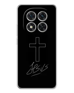 Чехол для Xiaomi Redmi Note 15 Pro 5G с картинкой «Графический крест Jesus» Чехол для Xiaomi Redmi Note 15 Pro 5G с картинкой «Графический крест Jesus»