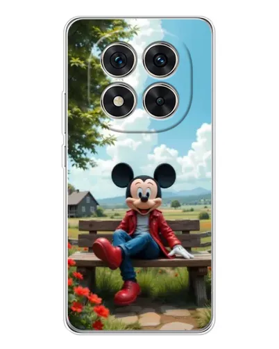Чехол для Xiaomi Redmi Note 15 Pro 5G с картинкой «Микки на скамейке»