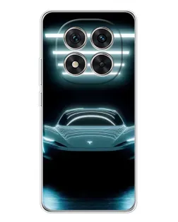 Чехол для Xiaomi Redmi Note 15 Pro 5G с картинкой «Tesla в неоне»