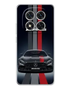 Чехол для Xiaomi Redmi Note 15 Pro 5G с картинкой «Mercedes — белый карбон»