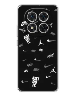 Чехол для Xiaomi Redmi Note 15 Pro Plus с картинкой «Nike Black Pattern»