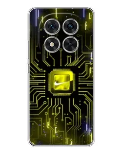 Чехол для Xiaomi Redmi Note 15 Pro Plus с картинкой «Nike — золотая искра»