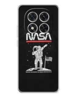Чехол для Xiaomi Redmi Note 15 Pro Plus с картинкой «NASA — шагаем по Луне»