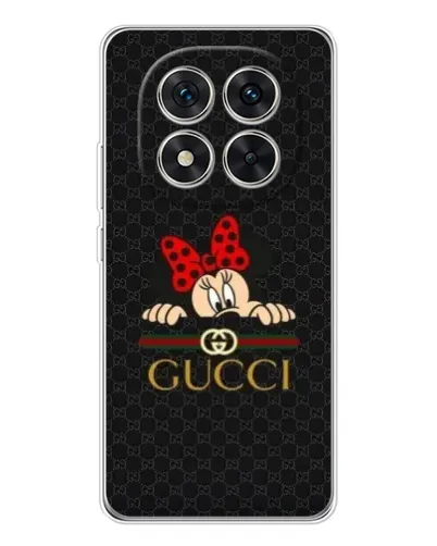 Чехол для Xiaomi Redmi Note 15 Pro Plus с картинкой «Минни Маус Gucci — черный»