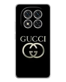 Чохол для Xiaomi Redmi Note 15 Pro Plus з картинкою «Gucci — золото на чорному»