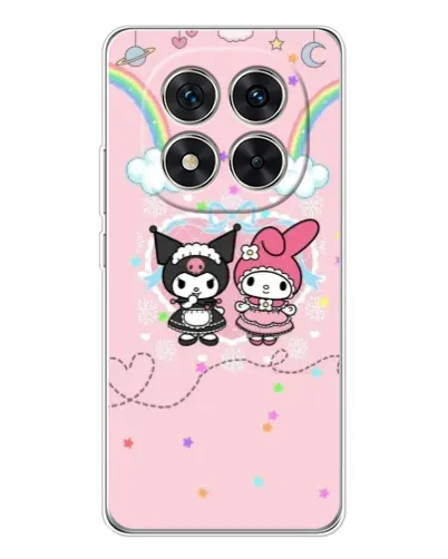 Чехол для Xiaomi Redmi Note 15 Pro Plus с картинкой «My Melody и Kuromi»