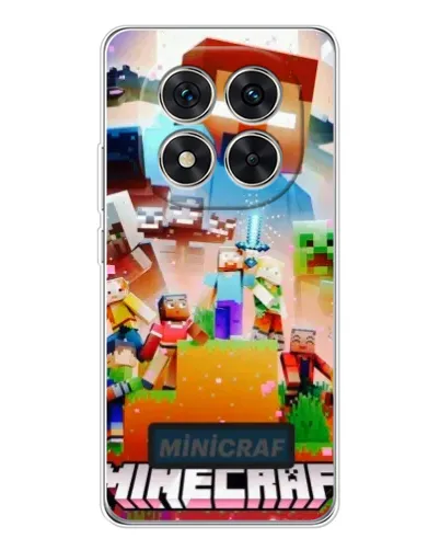 Чехол для Xiaomi Redmi Note 15 Pro Plus с картинкой «Minecraft герои игры» Чехол для Xiaomi Redmi Note 15 Pro Plus с картинкой «Minecraft герои игры»