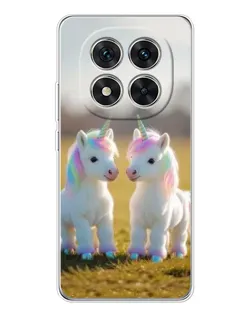 Чехол для Xiaomi Redmi Note 15 Pro Plus с картинкой «Пара единорогов»