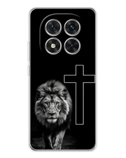 Чехол для Xiaomi Redmi Note 15 Pro Plus с картинкой «Лев и Крест»