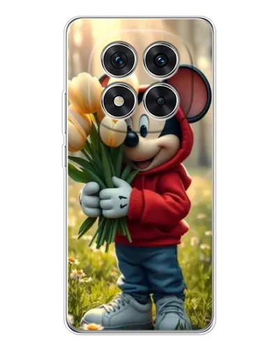 Чехол для Xiaomi Redmi Note 15 Pro Plus с картинкой «Микки с тюльпанами»