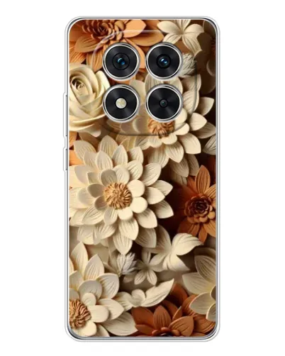 Чехол для Xiaomi Redmi Note 15 Pro Plus с картинкой «Бежевый флористический декор» Чехол для Xiaomi Redmi Note 15 Pro Plus с картинкой «Бежевый флористический декор»