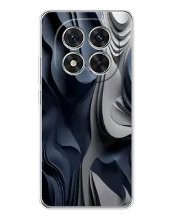 Чехол для Xiaomi Redmi Note 15 Pro Plus с картинкой «Объемные синие складки»