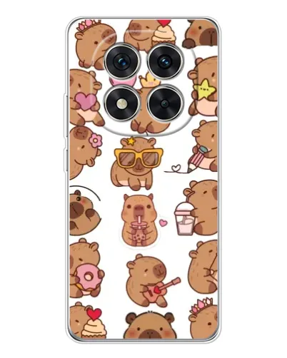 Чехол для Xiaomi Redmi Note 15 Pro Plus с картинкой «Стикерпак с капибарами»