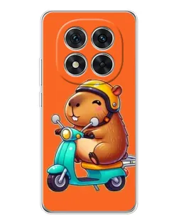 Чохол для Xiaomi Redmi Note 15 Pro Plus з картинкою «Капібара на скутері»