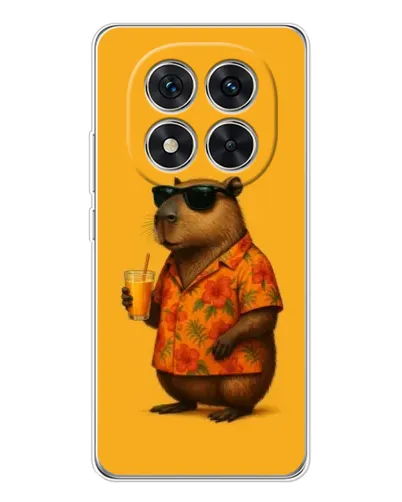 Чехол для Xiaomi Redmi Note 15 Pro Plus с картинкой «Капибара на отдыхе»