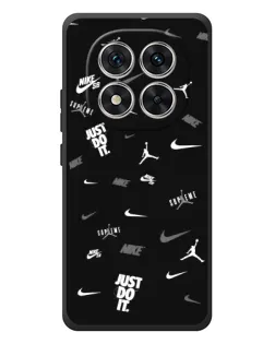 Чехол для Xiaomi Redmi Note 15 Pro с картинкой «Nike Black Pattern» Чехол для Xiaomi Redmi Note 15 Pro с картинкой «Nike Black Pattern»