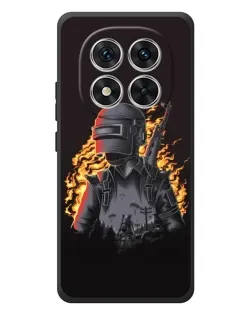 Чехол для Xiaomi Redmi Note 15 Pro с картинкой «PUBG — огненный силуэт»