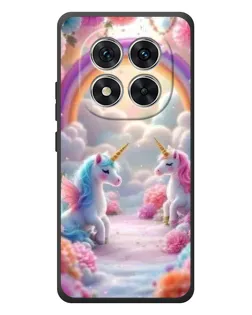 Чехол для Xiaomi Redmi Note 15 Pro с картинкой «Радуга и единороги»