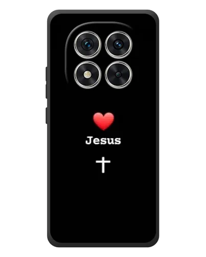 Чехол для Xiaomi Redmi Note 15 Pro с картинкой «Сердце - Jesus»