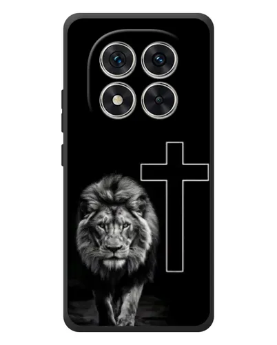 Чехол для Xiaomi Redmi Note 15 Pro с картинкой «Лев и Крест»
