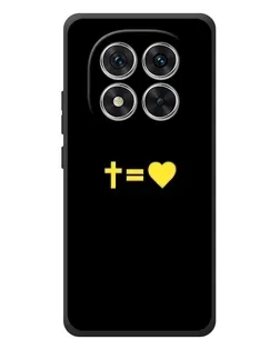 Чехол для Xiaomi Redmi Note 15 Pro с картинкой «Сердце и Крест»