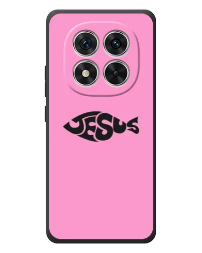Чехол для Xiaomi Redmi Note 15 Pro с картинкой «Розовый символ  Jesus»