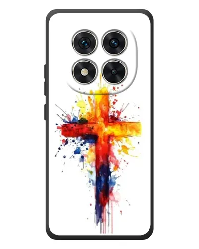 Чехол для Xiaomi Redmi Note 15 Pro с картинкой «Акварельный крест»