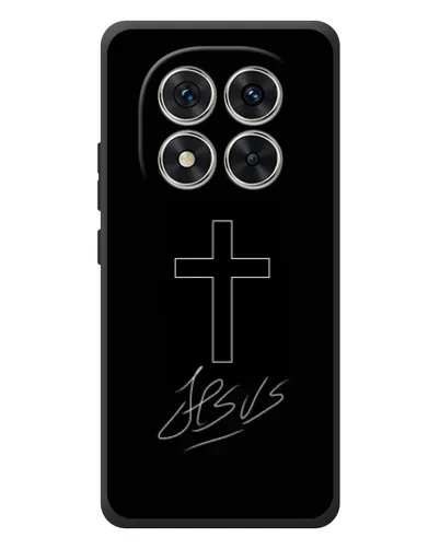 Чехол для Xiaomi Redmi Note 15 Pro с картинкой «Графический крест Jesus» Чехол для Xiaomi Redmi Note 15 Pro с картинкой «Графический крест Jesus»