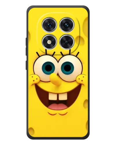 Чехол для Xiaomi Redmi Note 15 Pro с картинкой «Губка Боб улыбка»