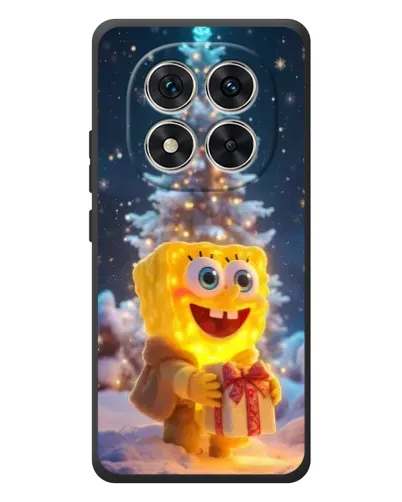 Чехол для Xiaomi Redmi Note 15 Pro с картинкой «Рождественский Спанч Боб»