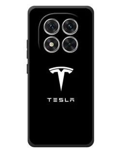 Чехол для Xiaomi Redmi Note 15 Pro с картинкой «Tesla White Logo»
