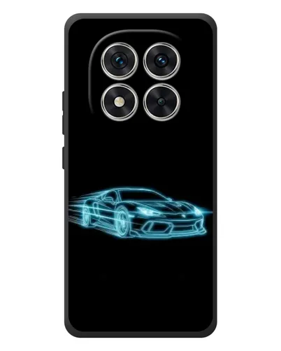 Чехол для Xiaomi Redmi Note 15 Pro с картинкой «Неоновый контур Lamborghini»