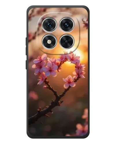Чехол для Xiaomi Redmi Note 15 Pro с картинкой «Розовый цвет сердце на фоне заката» Чехол для Xiaomi Redmi Note 15 Pro с картинкой «Розовый цвет сердце на фоне заката»