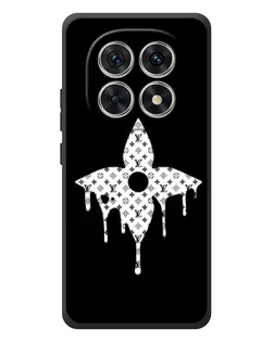 Чехол для Xiaomi Redmi Note 15 с картинкой «Цветочная монограмма»