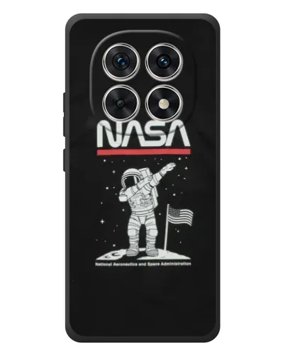 Чехол для Xiaomi Redmi Note 15 с картинкой «NASA — шагаем по Луне»
