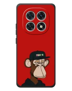 Чехол для Xiaomi Redmi Note 15 с картинкой «Bored Ape — красный фон»